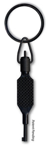 ZT9P Knurled Flat Grip Swivel Key – Polymer-Black